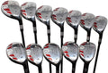 Senior Women's Golf Clubs All Ladies iDrive Hybrids Complete Set Includes: #1, 2, 3, 4, 5, 6, 7, 8, 9, PW, SW, LW. Lady L Flex Right Handed Utility Oversized Clubs. Perfect for 55+ Years Old