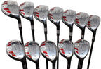 Senior Women's Golf Clubs All Ladies iDrive Hybrids Complete Set Includes: #1, 2, 3, 4, 5, 6, 7, 8, 9, PW, SW, LW. Lady L Flex Right Handed Utility Oversized Clubs. Perfect for 55+ Years Old