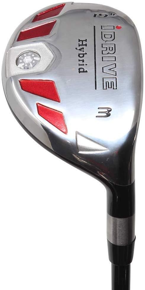 Senior Women's Golf Clubs All Ladies iDrive Hybrids Complete Set Includes: #1, 2, 3, 4, 5, 6, 7, 8, 9, PW, SW, LW. Lady L Flex Right Handed Utility Oversized Clubs. Perfect for 55+ Years Old
