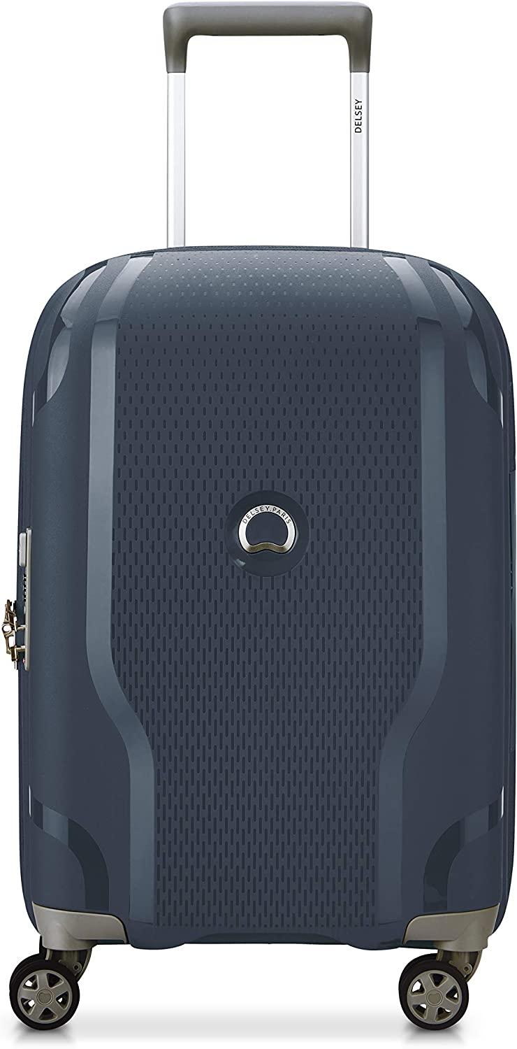 Clavel Hardside Expandable Luggage with Spinner Wheels, Blue Jean, Carry-On 19 Inch
