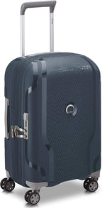 Clavel Hardside Expandable Luggage with Spinner Wheels, Blue Jean, Carry-On 19 Inch