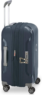 Clavel Hardside Expandable Luggage with Spinner Wheels, Blue Jean, Carry-On 19 Inch