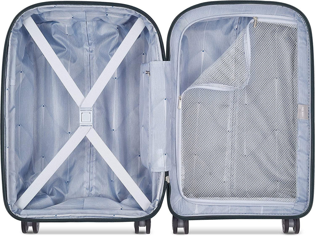 Clavel Hardside Expandable Luggage with Spinner Wheels, Blue Jean, Carry-On 19 Inch