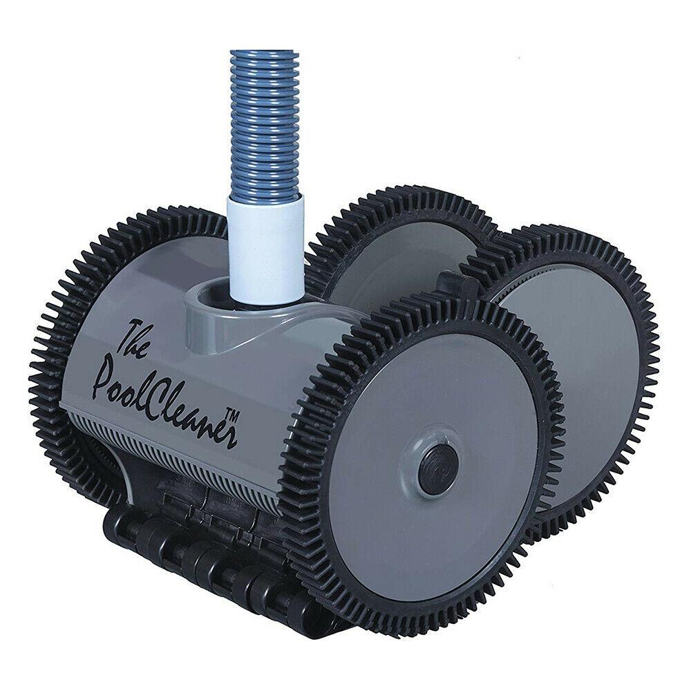 hayward w3pvs40gst poolvergnuegen automatic suction pool cleaner 4-wheel, gray