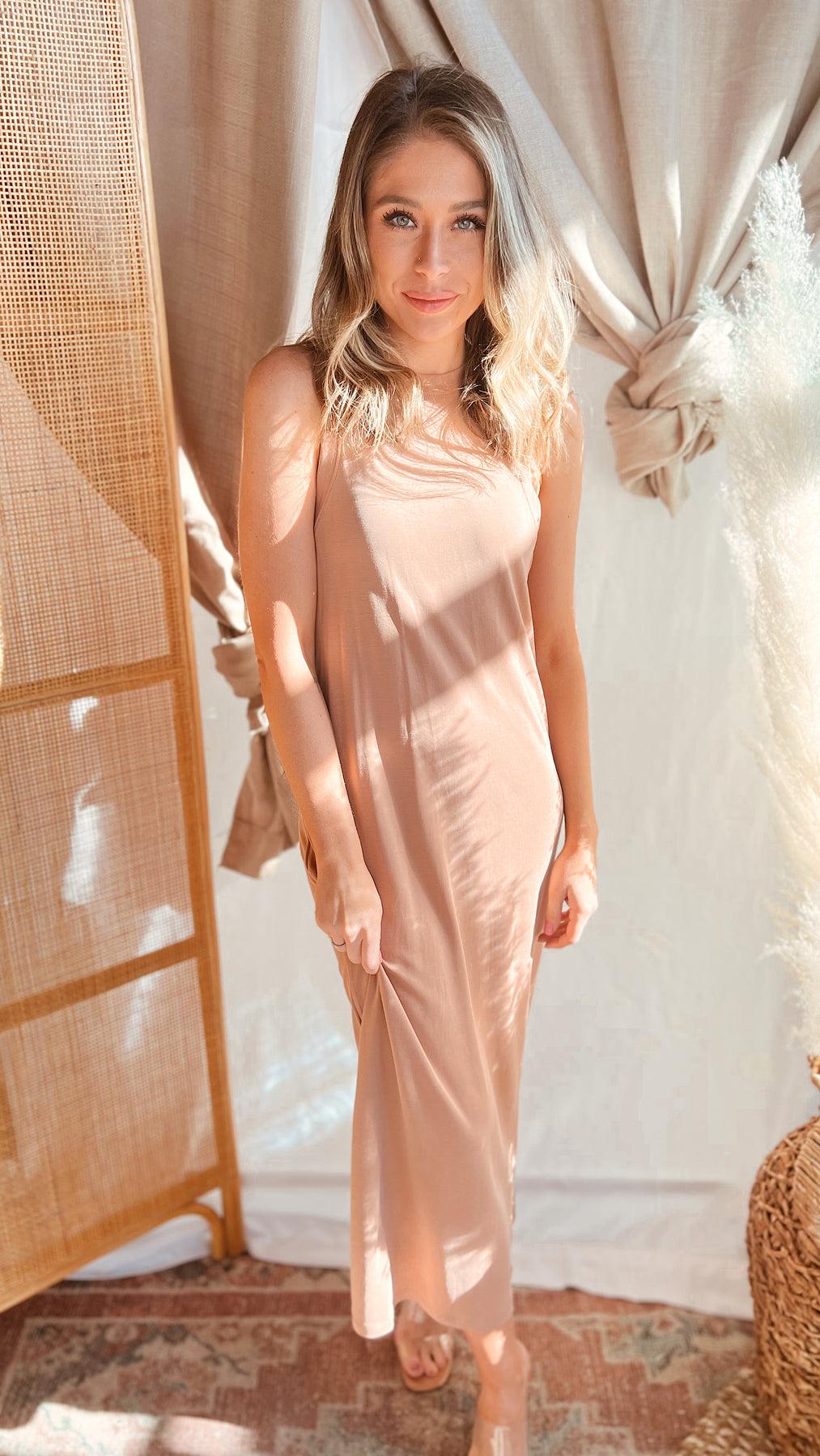 The Shaken Espresso Maxi Dress