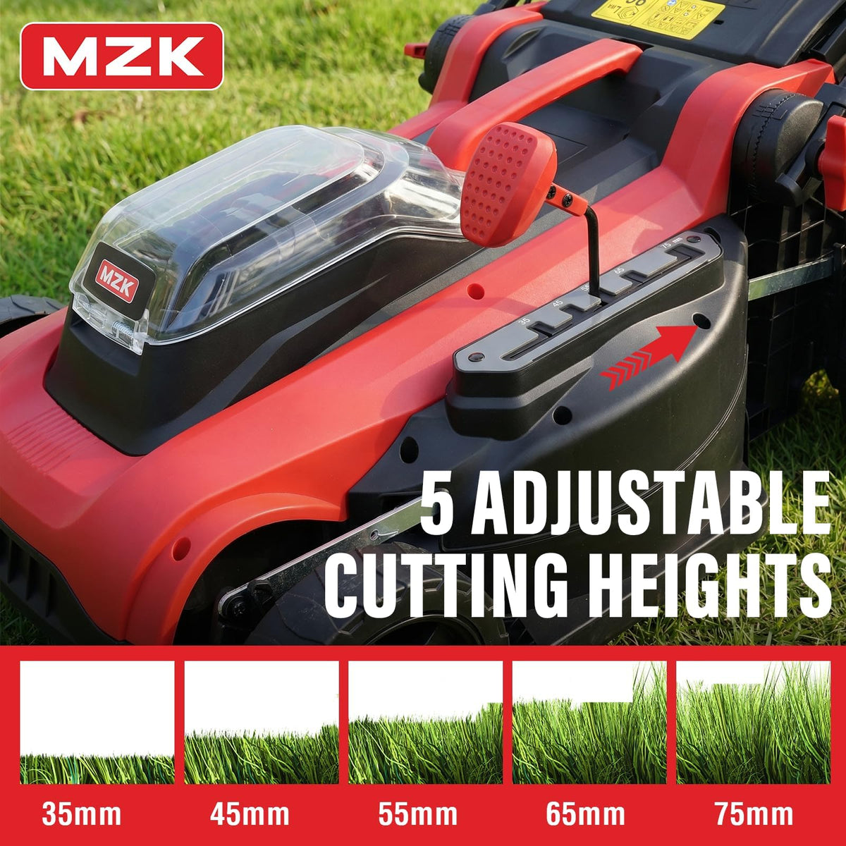 40V 16" Electric Lawn Mower, 2-in-1 Brushless Cordless Lawn Mower, Walk-Behind Push Mowers with 5-Position Height Adjustment, 2 x 4.0Ah Batteries &amp; Charger Included, LM16I5H