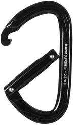 Fusion Climb Vapor Aluminum Straight Gate Modified D Black Carabiner 10-Pack