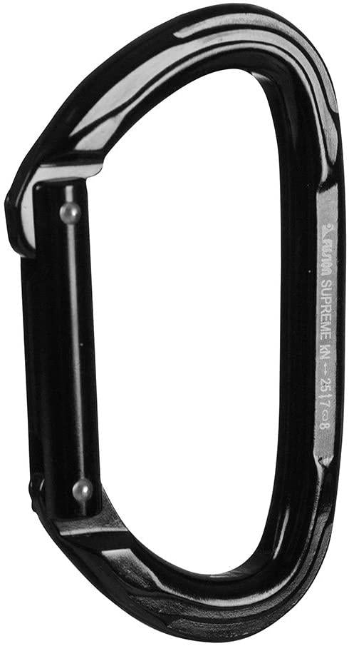 Fusion Climb Vapor Aluminum Straight Gate Modified D Black Carabiner 10-Pack