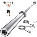 7ft Olympic Barbell Bar Standard Weight Bar for Power Lifting and Power Lifting Barbell, 1000-Pound Capacity