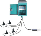 Ancnoble GG-004C-1 4 Zones Irrigation Controller with Moisture Sensor/Timer, 21 by 7 by 10.25-Inch, Green/Black