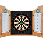 Police Officer Wood Finish Dart Cabinet Set
