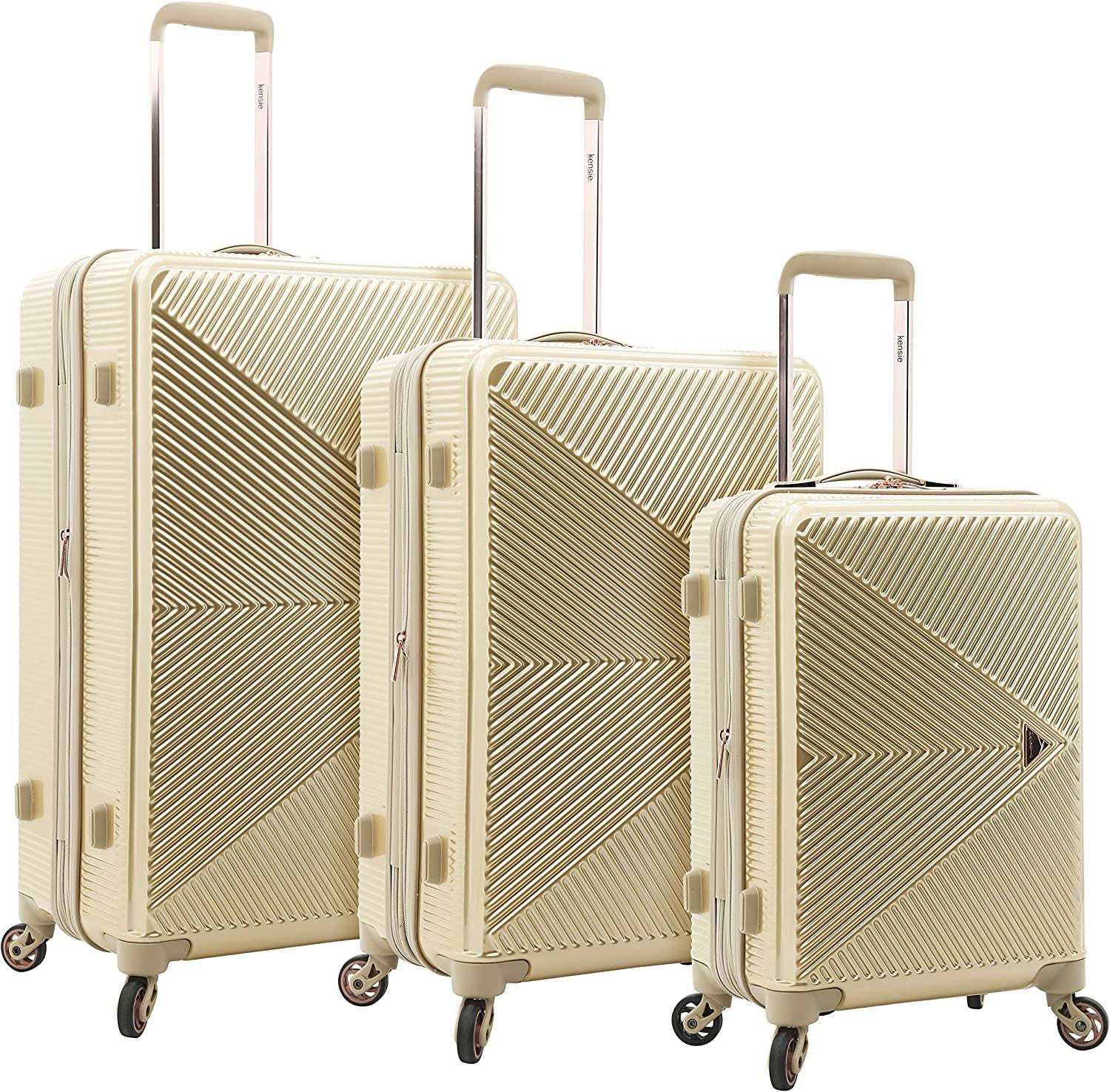 Women's Dawn Hardside 3-Piece Spinner Luggage Set, Pale Gold, (20/24/28)