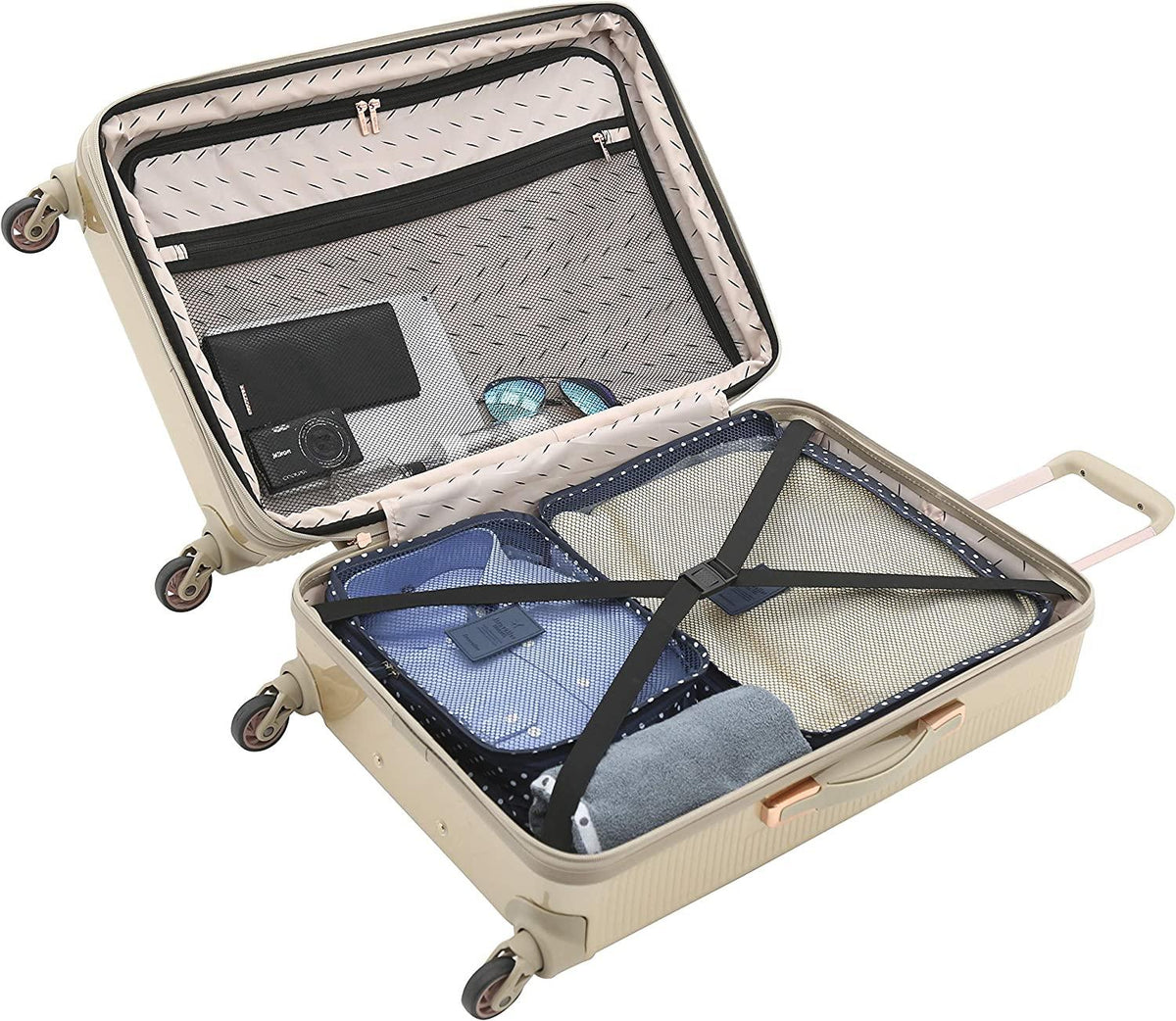 Women's Dawn Hardside 3-Piece Spinner Luggage Set, Pale Gold, (20/24/28)