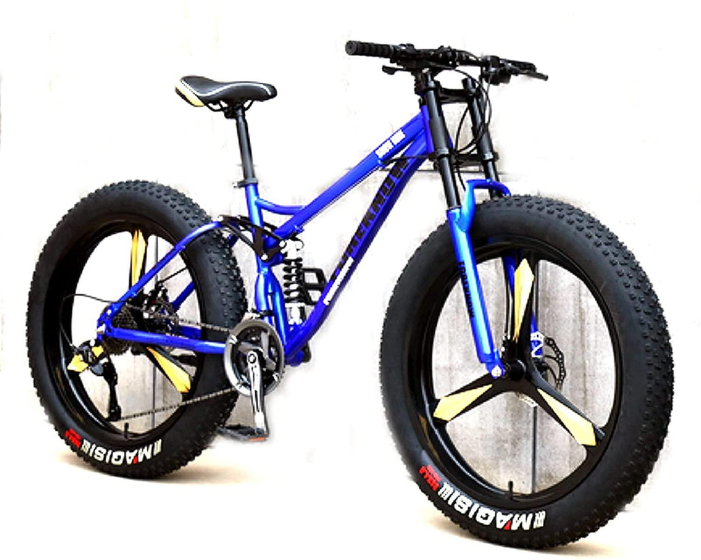 CHICAI Beach Snow Fat Bike Adult High-Carbon Mountain Cross-Country Steel Ultra-Wide Tire Sports Bike 21-30speed Low-Speed Racing Student Bike 26-inch (Size : 30-Speed)