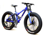 CHICAI Beach Snow Fat Bike Adult High-Carbon Mountain Cross-Country Steel Ultra-Wide Tire Sports Bike 21-30speed Low-Speed Racing Student Bike 26-inch (Size : 30-Speed)
