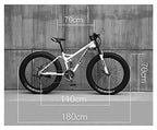 CHICAI Beach Snow Fat Bike Adult High-Carbon Mountain Cross-Country Steel Ultra-Wide Tire Sports Bike 21-30speed Low-Speed Racing Student Bike 26-inch (Size : 30-Speed)