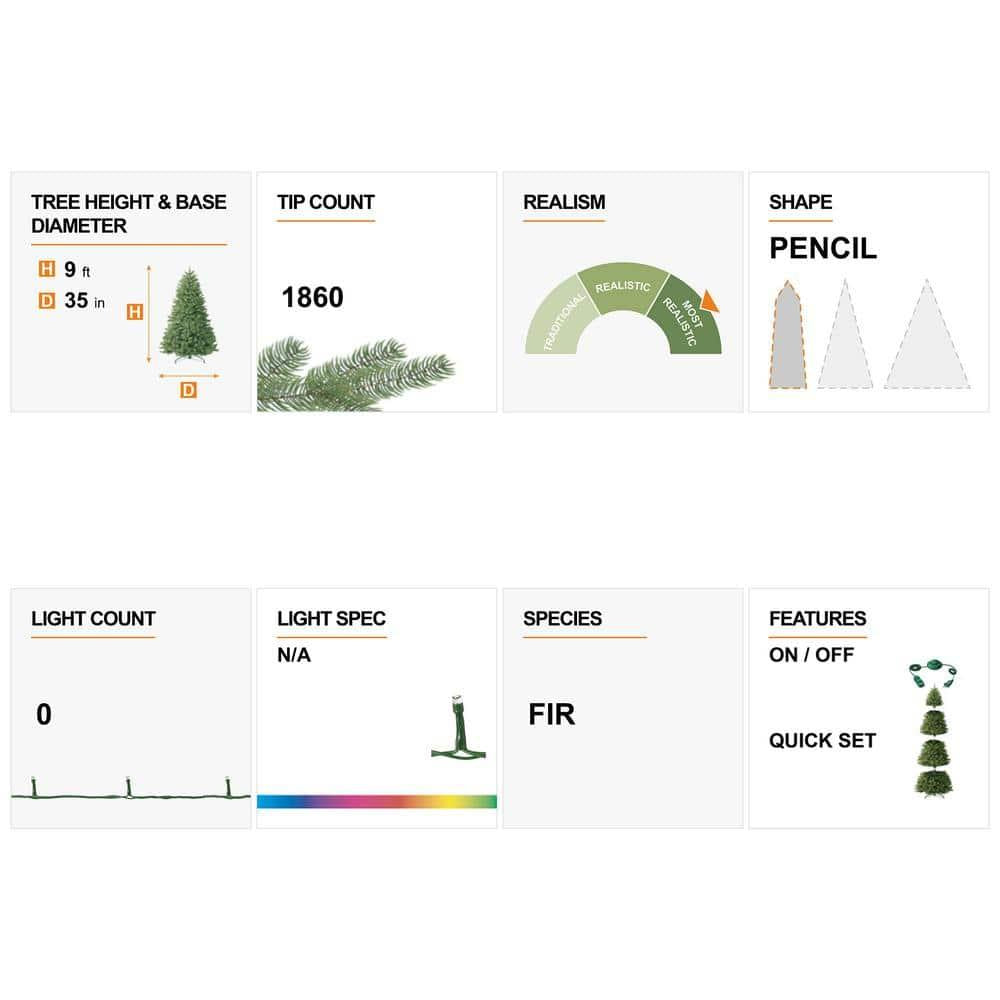 9 ft. Silver Tinsel Artificial Christmas Tree