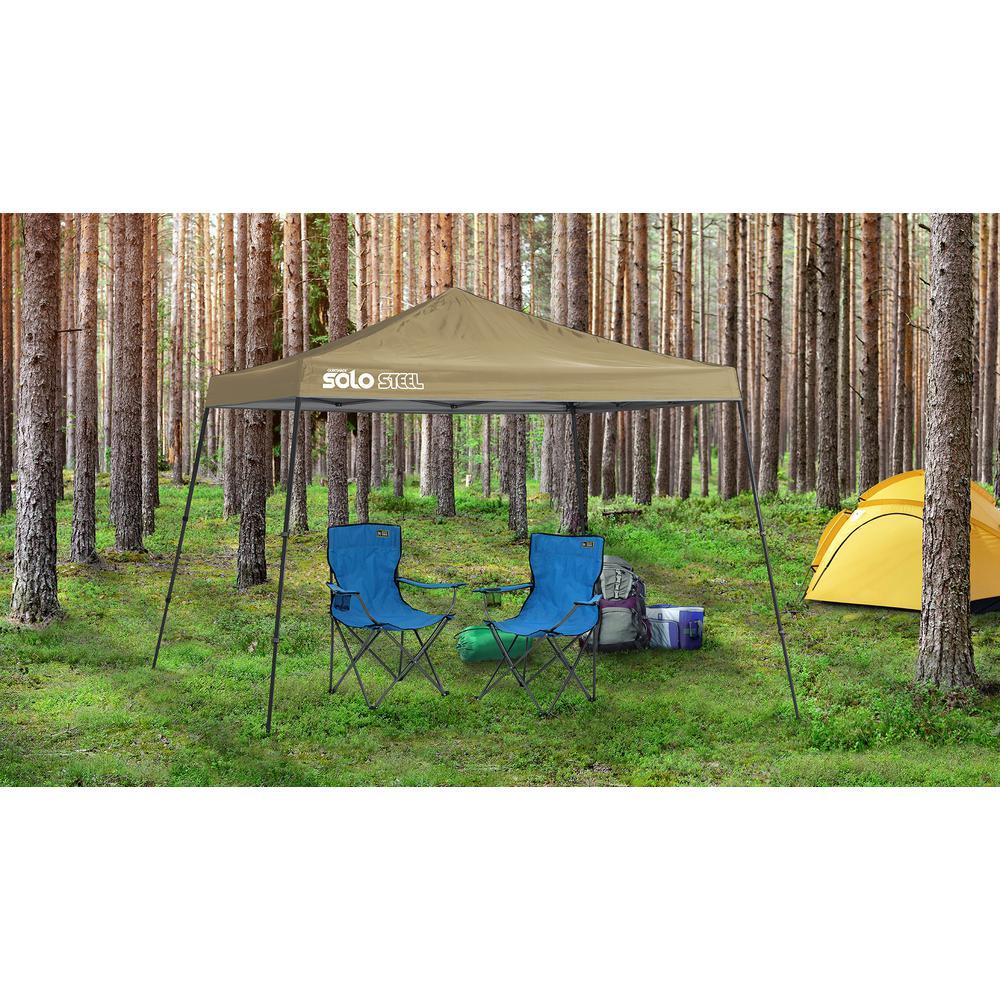 Solo90 11 ft. x 11 ft. Khaki Slant Leg Canopy