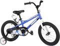 Sporty Kids Bike Stylish Boys and Girls Bikes Steel Frame 12-14-16-18-20 Inch with Training Wheels and Kickstand Water Bottle for Toddlers and Children A2-10 Height 31"-59"