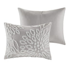 Home Essence Danica 3 Piece Tufted Cotton Chenille Floral Comforter Set