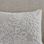 Home Essence Danica 3 Piece Tufted Cotton Chenille Floral Comforter Set