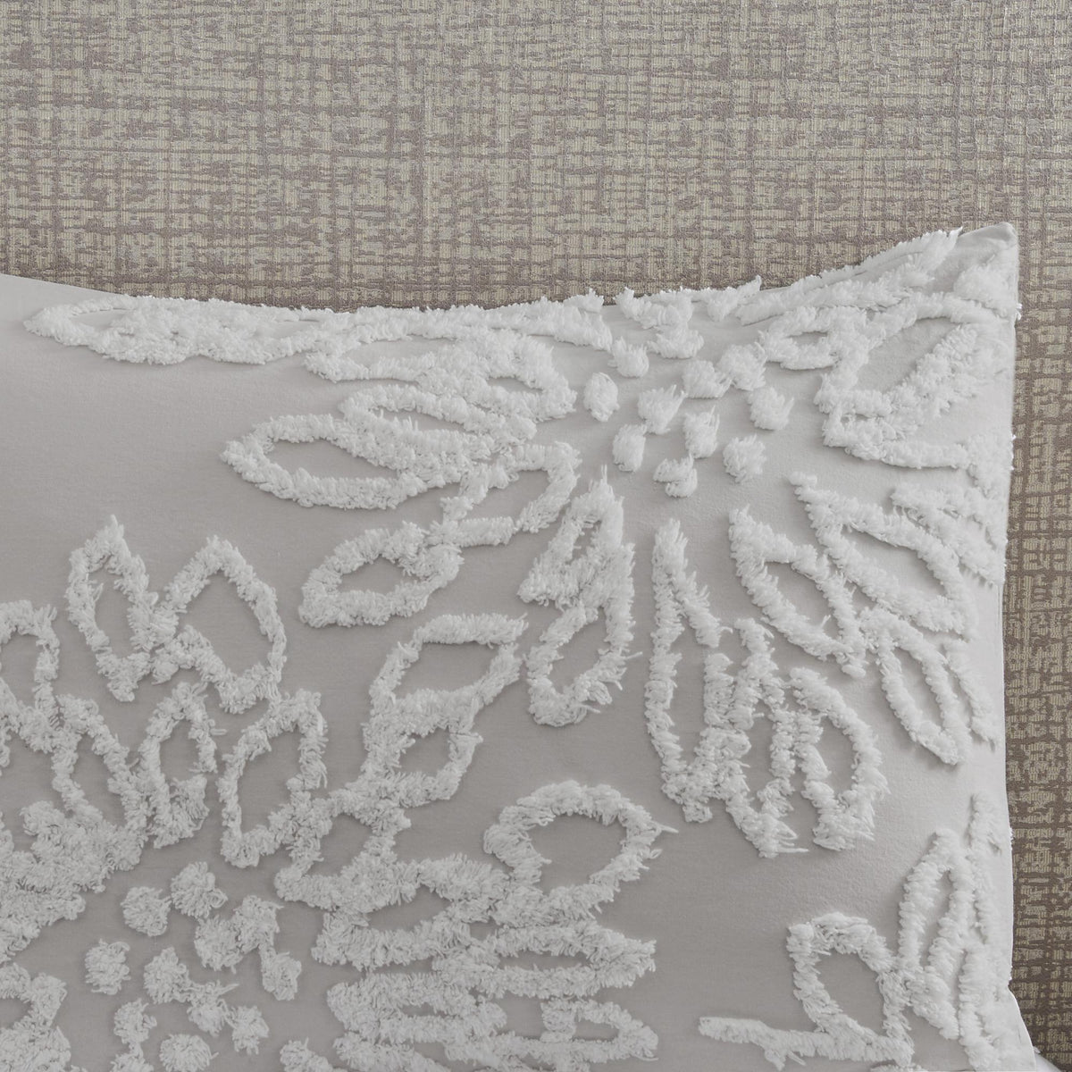 Home Essence Danica 3 Piece Tufted Cotton Chenille Floral Comforter Set