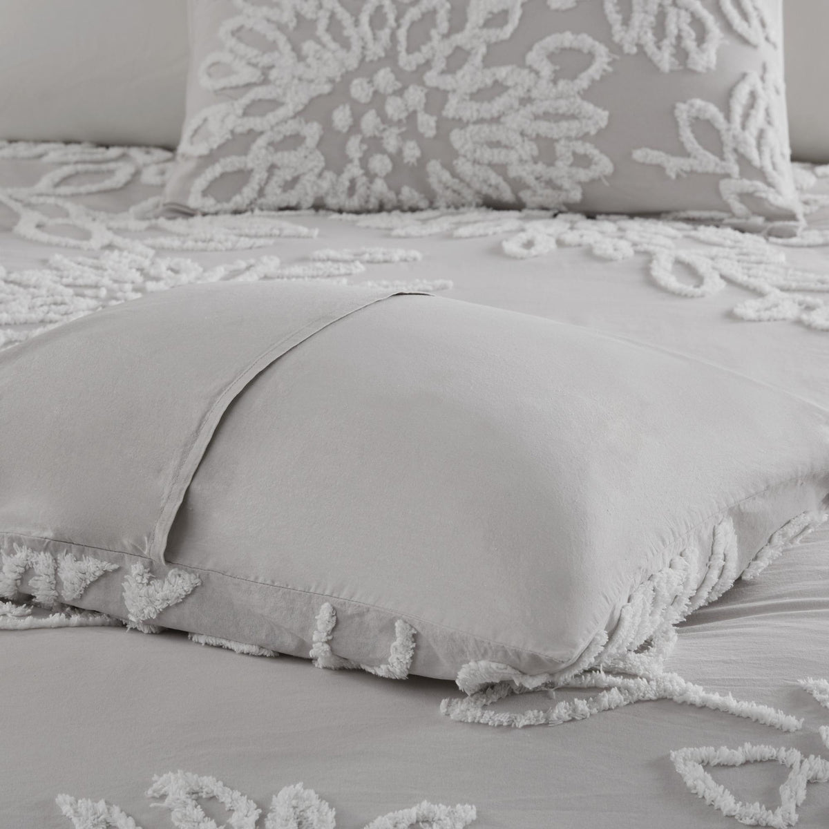 Home Essence Danica 3 Piece Tufted Cotton Chenille Floral Comforter Set