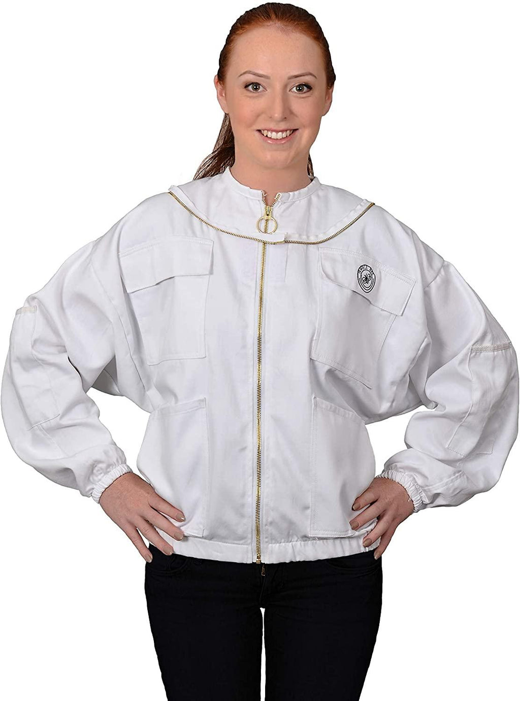 humble bee 310 polycotton beekeeping jacket with round veil