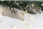 Christmas Tree Ornaments Sets Wooden Christmas Tree Letter Decoration Pendant Elk Elderly Christmas Ornaments (Quantity : 3 Pieces-B)