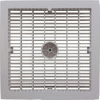 AquaStar Pool Products Main Drain Assembly, Aquastar, 12" Square Wave, White