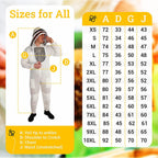 beeattire ventilated bee suit with easy access veil 3 layer mesh bee protection new light weight ultra breeze max protection for professional beginner beekeeper full beekeeping costume 4xl