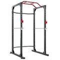 MaxKare Power Rack Squat Rack with Lat Pulldown Power Cawith 14 Height Adjustable 1600 Lbs. Capacity for Barbell Weight Lifting Squat