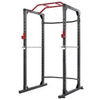 MaxKare Power Rack Squat Rack with Lat Pulldown Power Cawith 14 Height Adjustable 1600 Lbs. Capacity for Barbell Weight Lifting Squat
