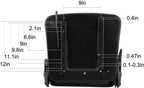 bestauto universal forklift seat folding replacement, fulll suspension seat with 180° adjustable backrest angle, fits most heavy mechanical seat