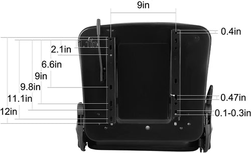 bestauto universal forklift seat folding replacement, fulll suspension seat with 180° adjustable backrest angle, fits most heavy mechanical seat