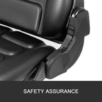 bestauto universal forklift seat folding replacement, fulll suspension seat with 180° adjustable backrest angle, fits most heavy mechanical seat