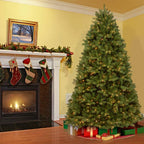 6 ft. Feel Real Newberry Spruce Hinged Tree with 600 Dual Color LED Lights