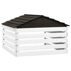 Robust FirLawn Mower Garafor Outdoor Robotic Mower Shed, 30.7x29.1x21.3 Inches Black and White