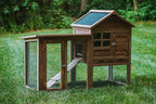 Homestead 86-438 Solid Spruce Easy to Assemble Small Animal Hutch with Heavy-Duty latches and an Asphalt roof, Assembled Dimensions 48.0"X24.4"X36.6",Natural