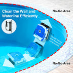 ausono automatic pool cleaner with wall climbing for inground swimming pool
