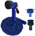 mjj Garden hose watering equipment, hose extension Garden hose telescopic portable hose, with 7 function spray gun, connector for car wash-100 inch