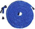 mjj Garden hose watering equipment, hose extension Garden hose telescopic portable hose, with 7 function spray gun, connector for car wash-100 inch
