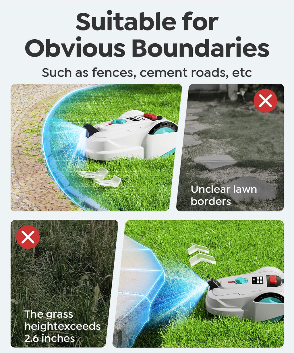 M800Plus Cordless Robot Lawn Mower with GPS + Visual Navigation, Bow-Shaped Path Mowing, APP Control, 4.0Ah Automatic Robotic Lawnmower for 1/5 Acre, Obstacle Avoidance, Height Adjustment