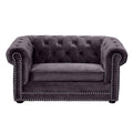 TOV Furniture Dachshund Collection Velvet Upholstered  Elevated Sofa Pet Dog Bed
