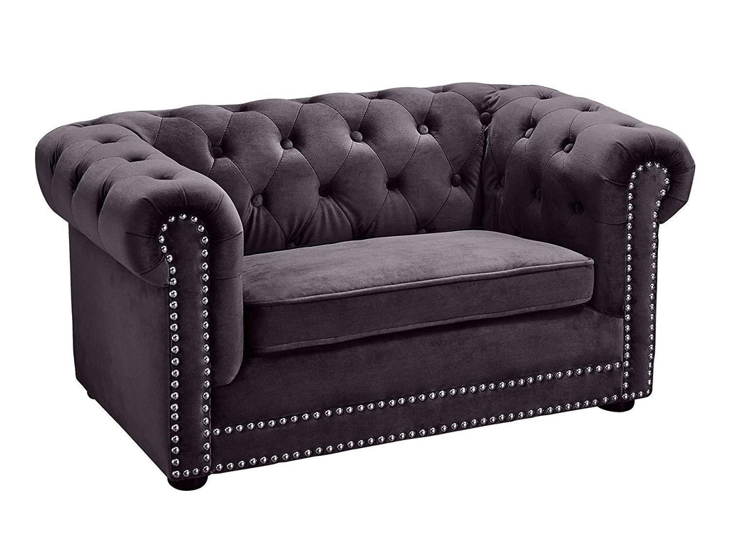 TOV Furniture Dachshund Collection Velvet Upholstered  Elevated Sofa Pet Dog Bed