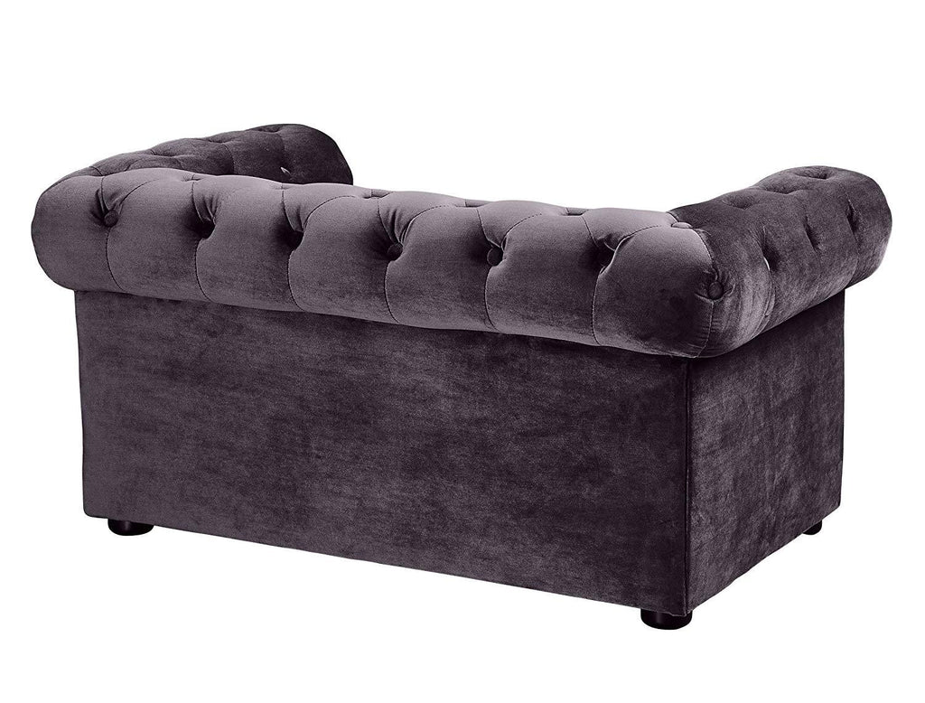 TOV Furniture Dachshund Collection Velvet Upholstered  Elevated Sofa Pet Dog Bed