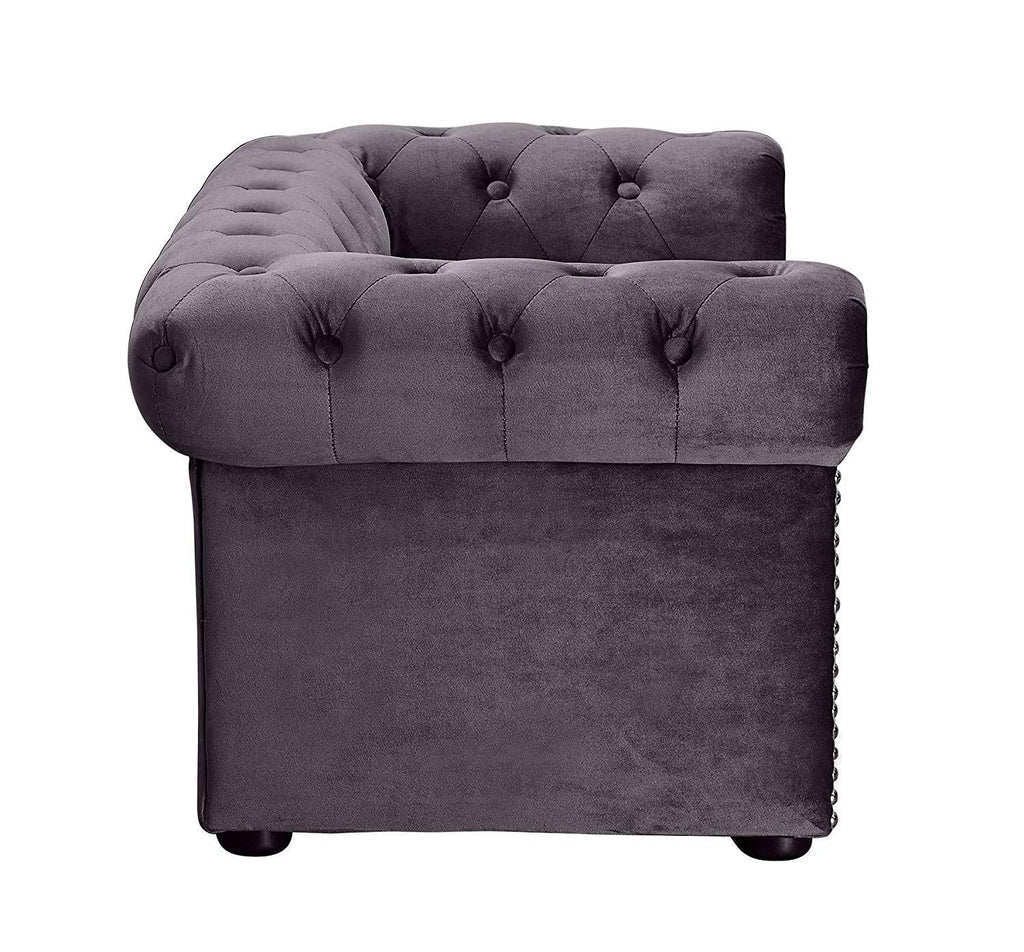 TOV Furniture Dachshund Collection Velvet Upholstered  Elevated Sofa Pet Dog Bed