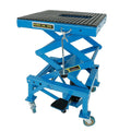 300lbs Heavy Duty Hydraulic Motorcycle Scissor Jack Lift with 4 Wheels