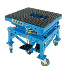 300lbs Heavy Duty Hydraulic Motorcycle Scissor Jack Lift with 4 Wheels