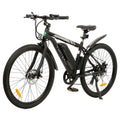 UL 26 In. 36 V 350 W 12.5 AH Black Electric City Snow Mountain Beach Bicycle  7 Speed Pedal Assist with Brushless Motor Cruiser